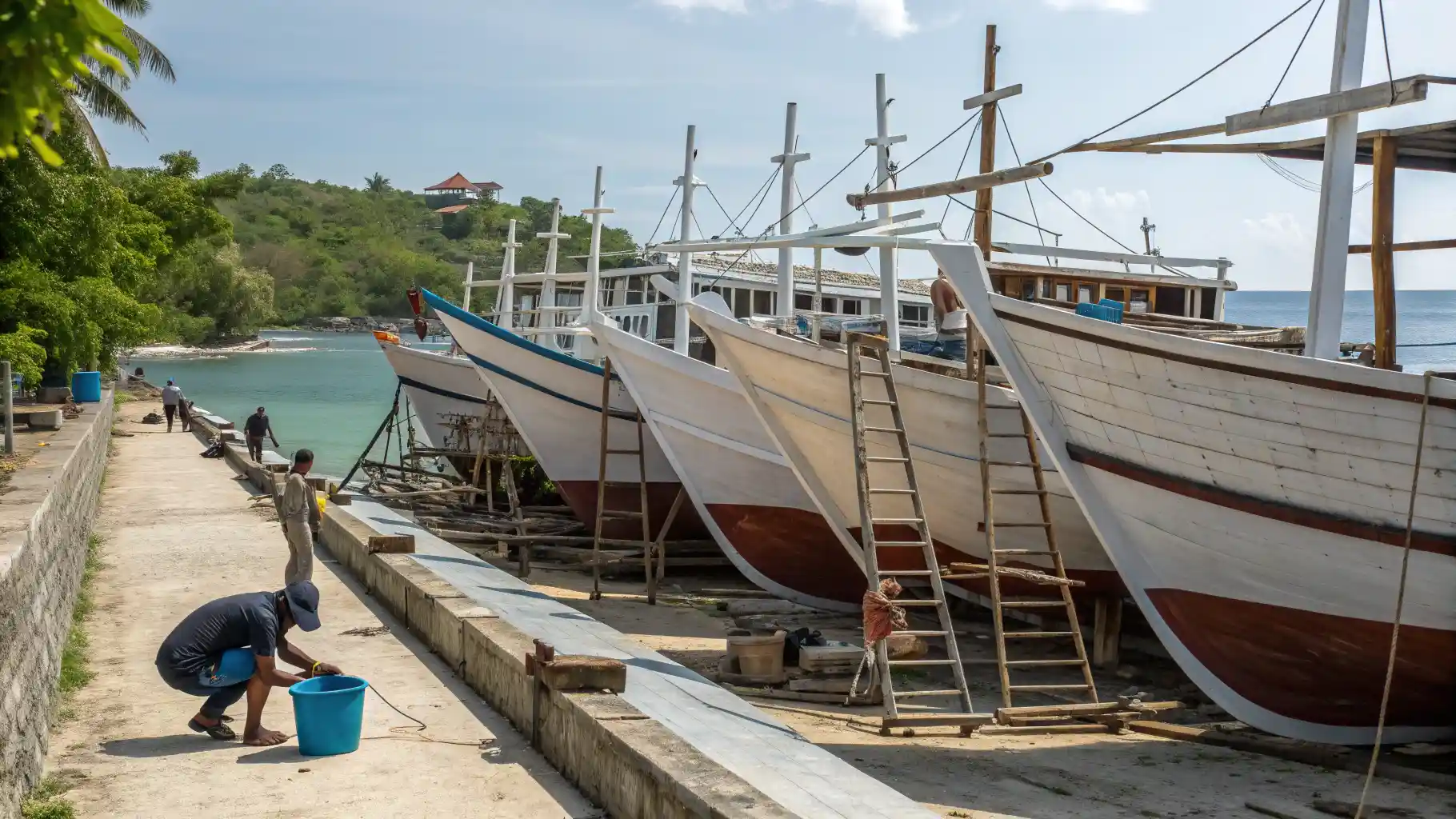 Luxury Yacht Bulukumba harbor | Bulukumba Boat Builder
