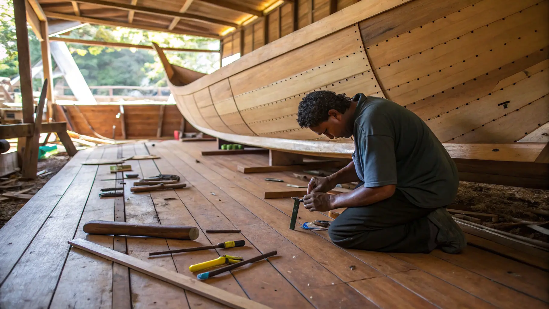 Builder to create Help Ship | Bulukumba Boat Builder
